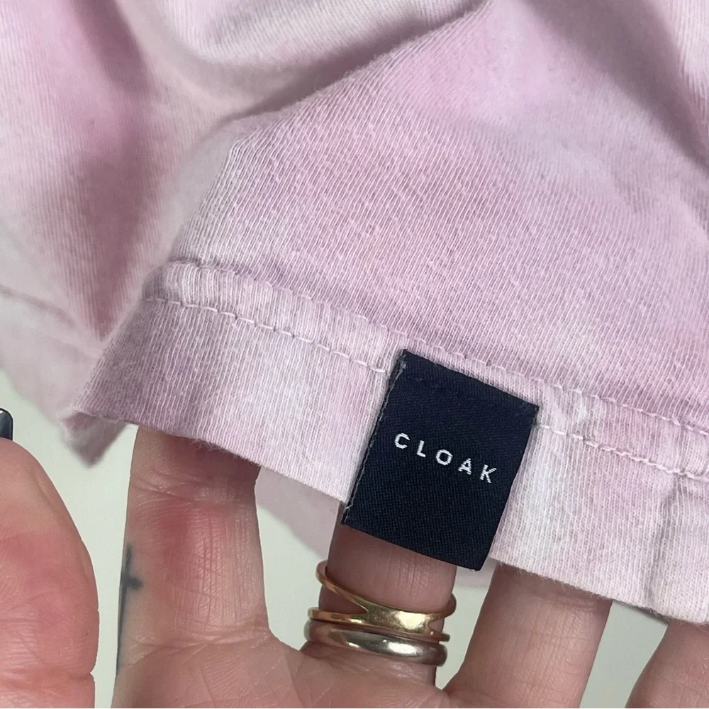 Cloak brand skeleton pink tie dye t-shirt